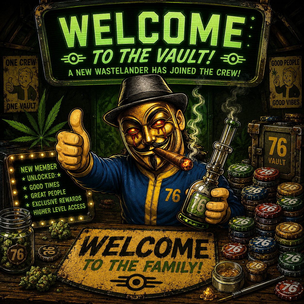 Welcome to the Vault — a new wastelander has joined the crew
